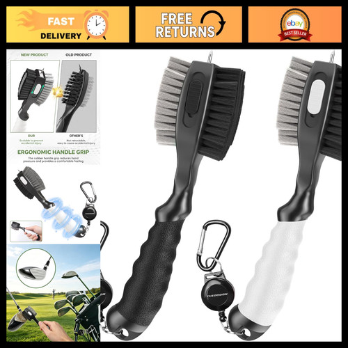 Retractable golf club - retractable, cleaner