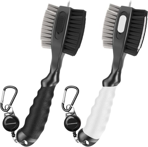 Retractable golf club cleaner - retractable,
