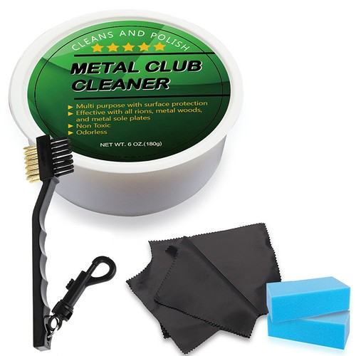 Golf club cleaner and iron - and,