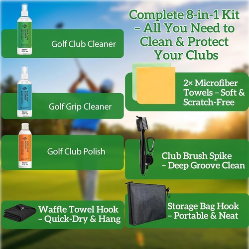 Golf club cleaning kit - club, grip