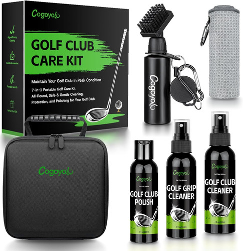 Golf club cleaning kit with - cleaning,