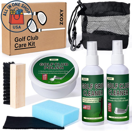 Golf club cleaning kit polish - kit,