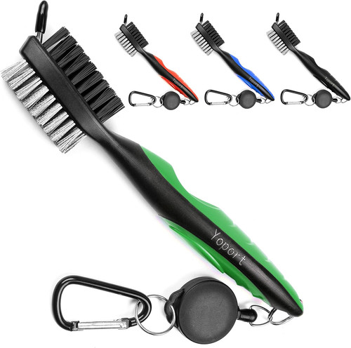 Golf club brush and - brush,